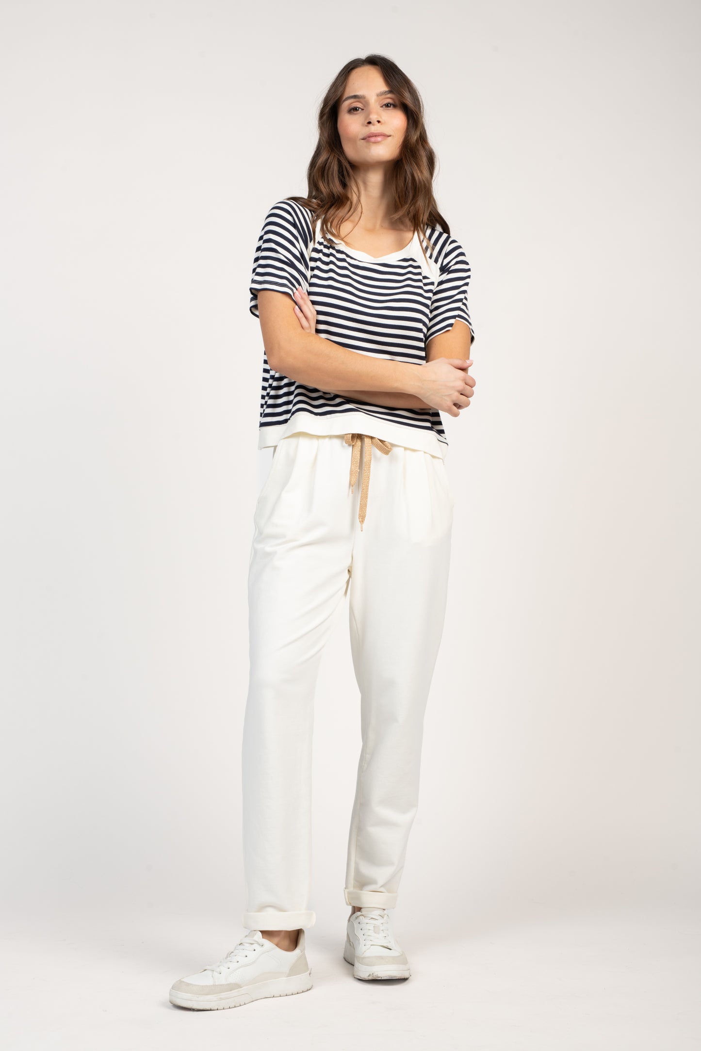 TOP MARINIÈRE ELVIRE BLEU