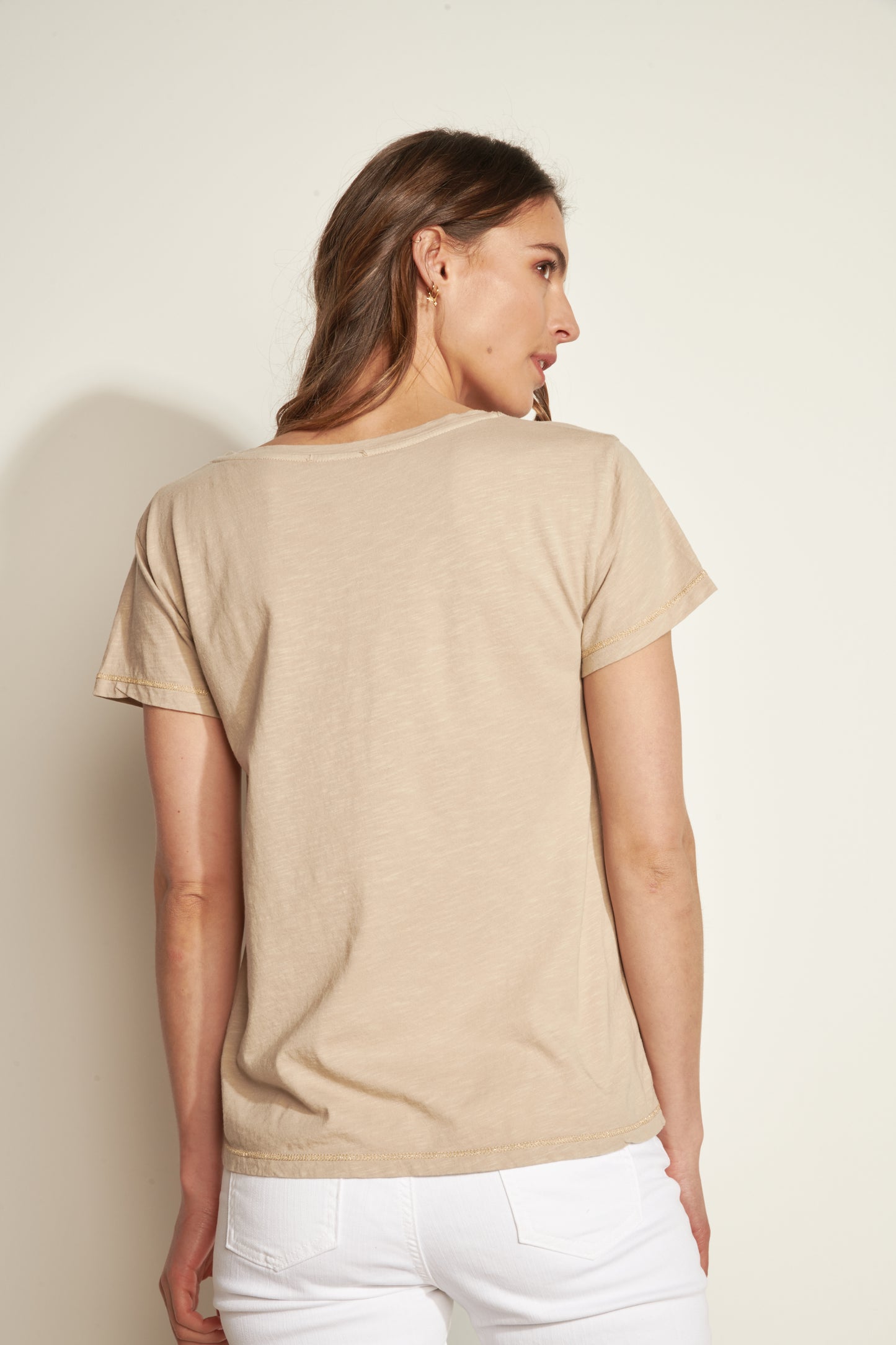 T-SHIRT ANDRE COTON MODAL SABLE