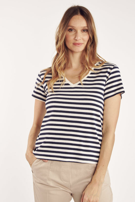 T-SHIRT MARINIÈRE ALISTAIR MARINE