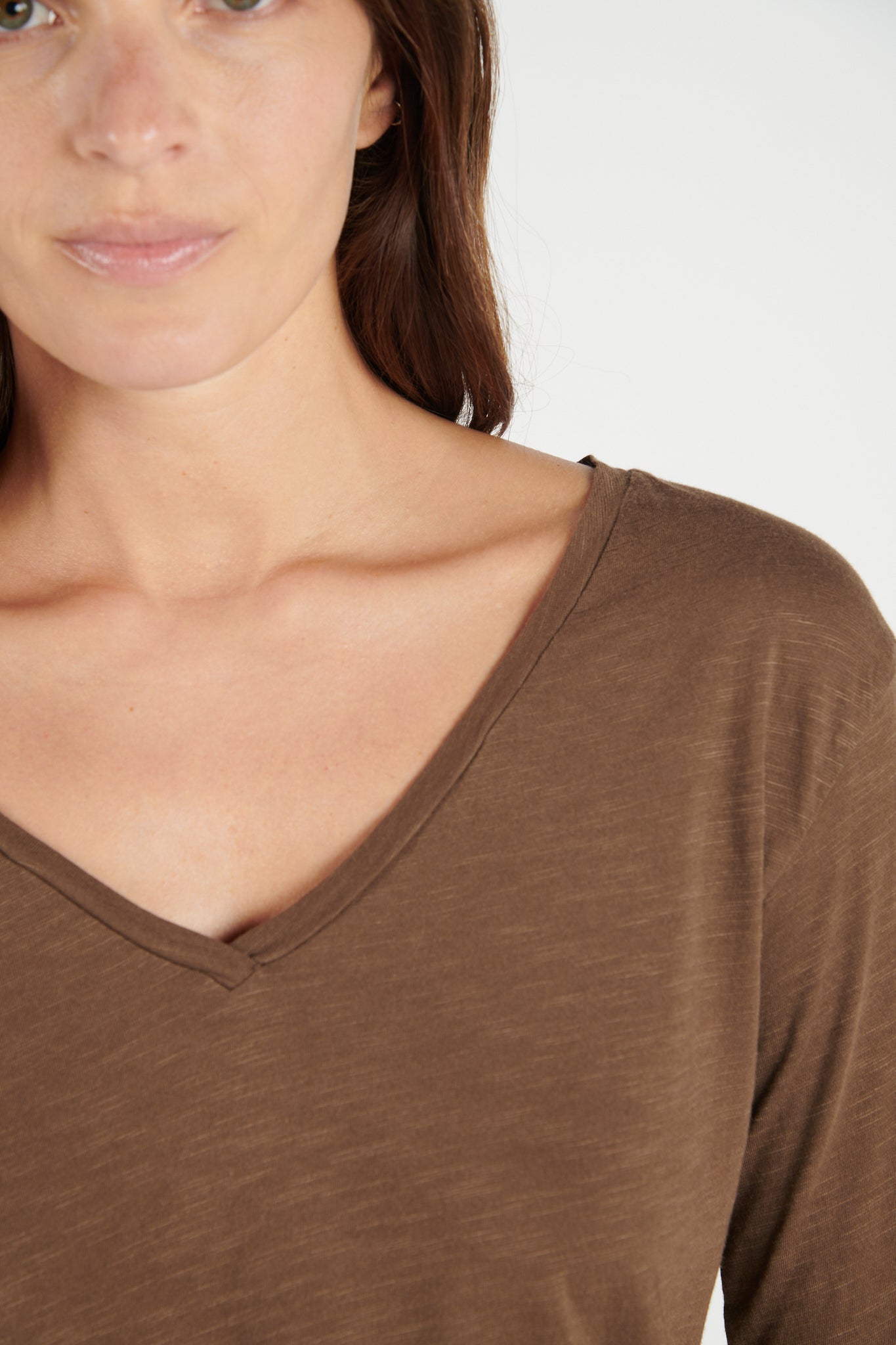 T-SHIRT DARNELL COTON MODAL EXPRESSO