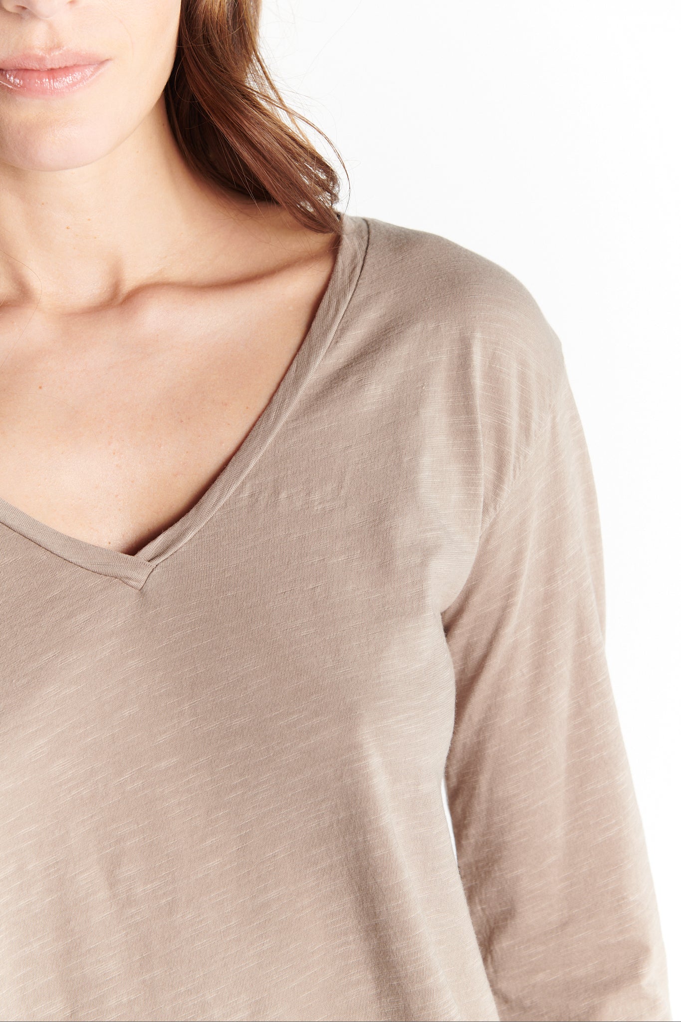 T-SHIRT DARNELL COTON MODAL TAUPE