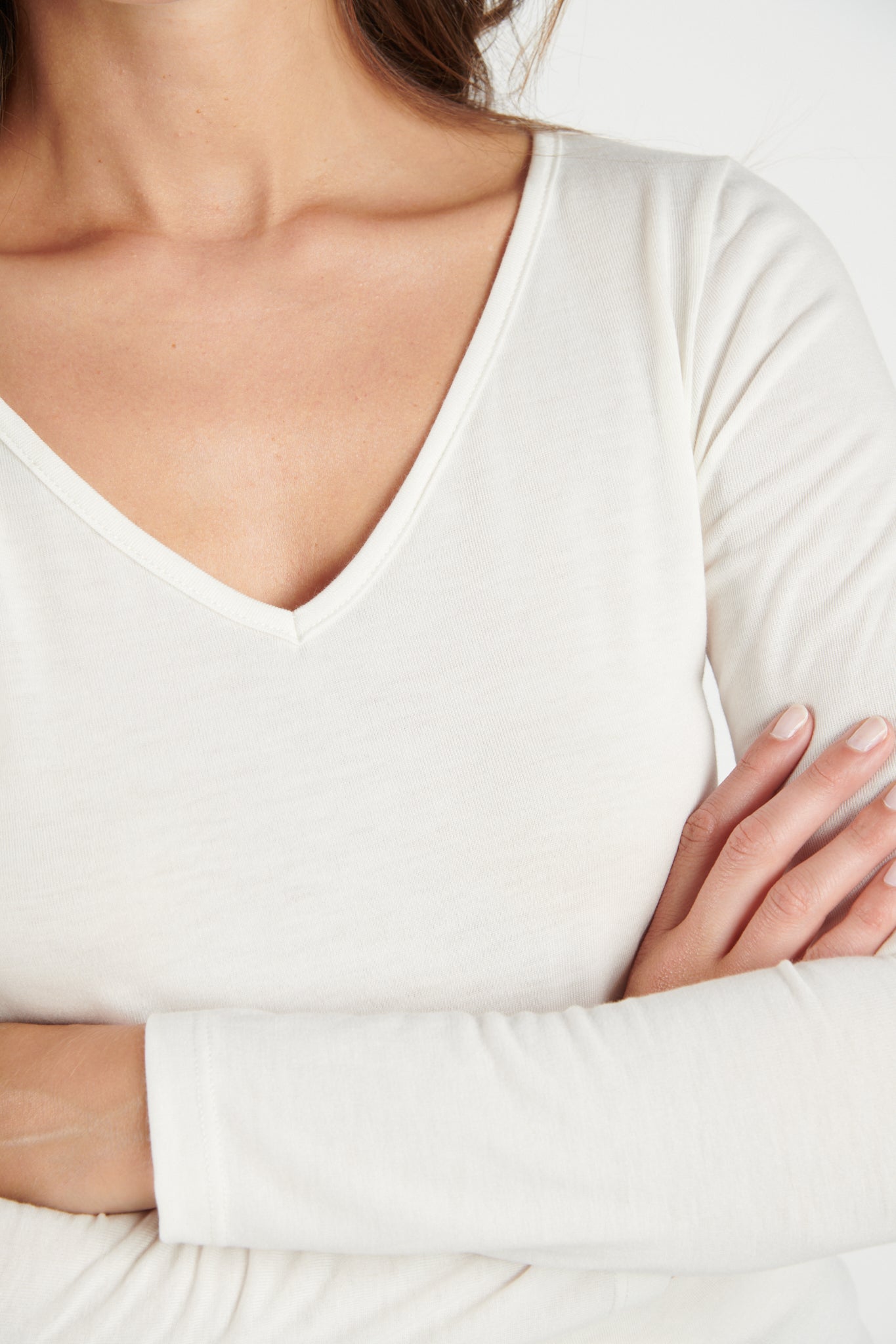 T-SHIRT COL V DRISSIA CRAIE