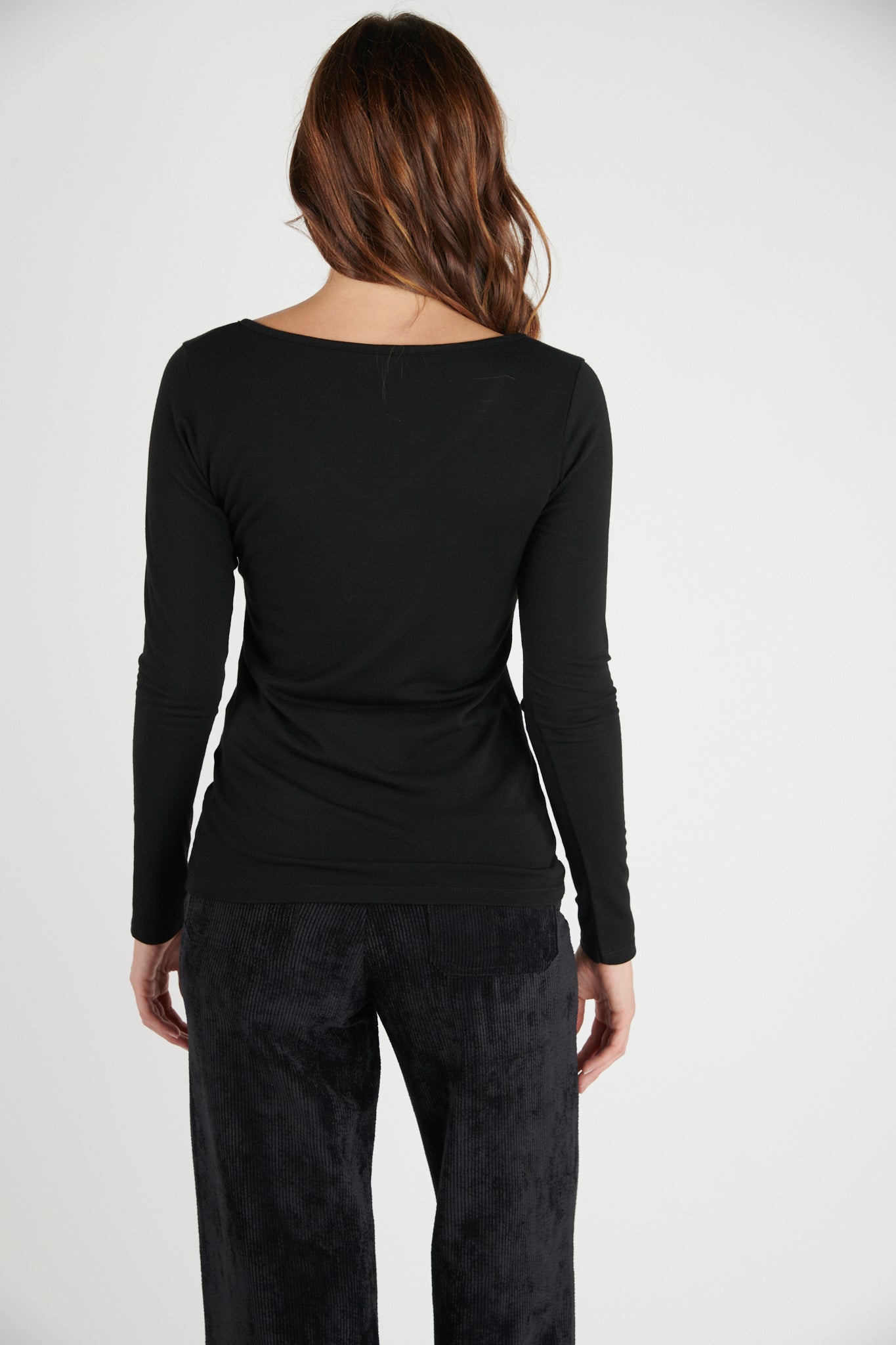 T-SHIRT COL V DRISSIA NOIR