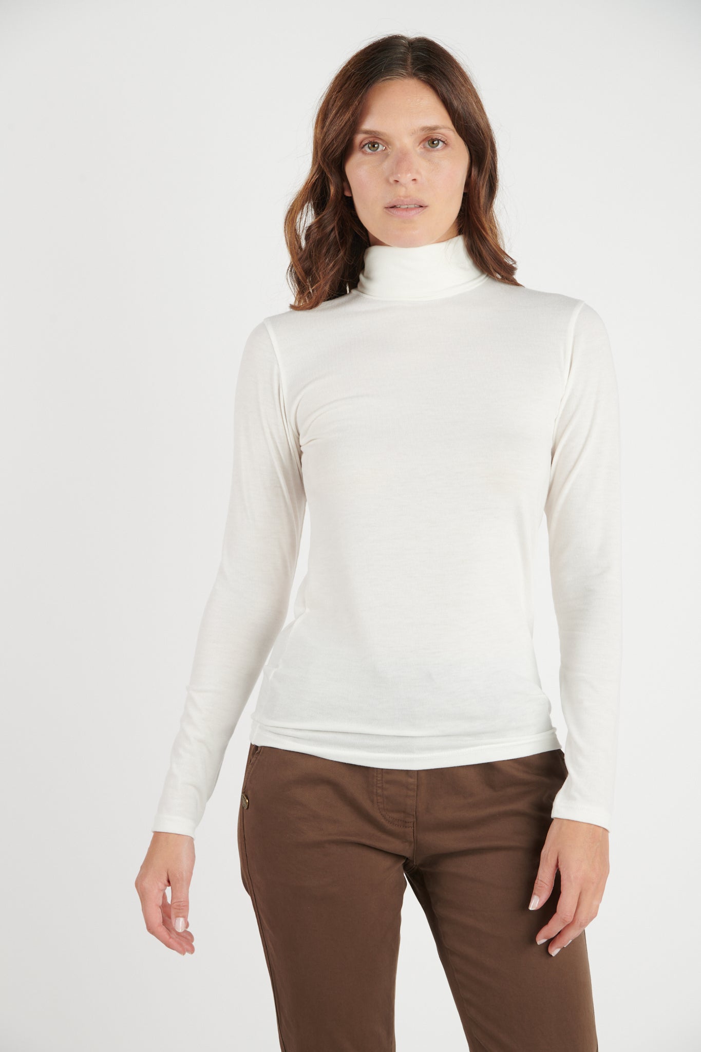 TOP COL ROULÉ DALIS CRAIE