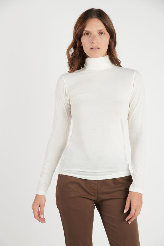 TOP COL ROULÉ DALIS CRAIE