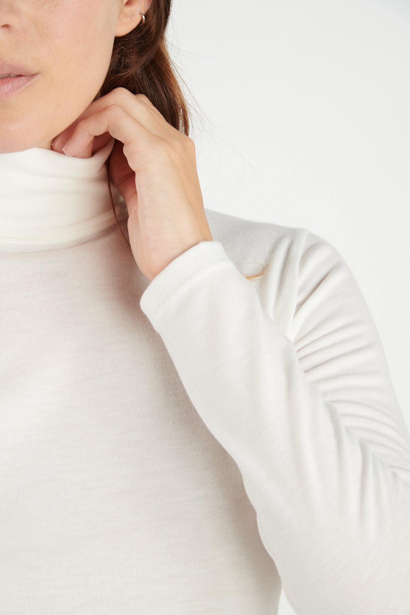 TOP COL ROULÉ DALIS CRAIE