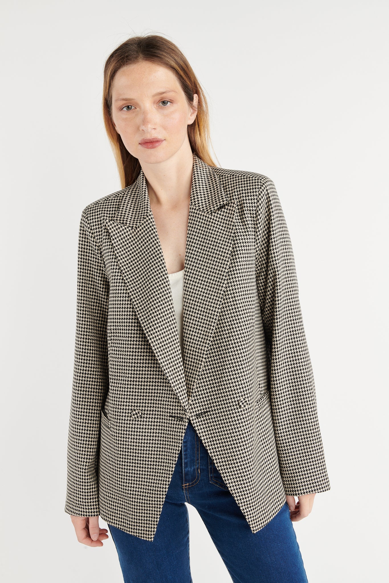 BLAZER PIED DE POULE LUREX BRITANNY