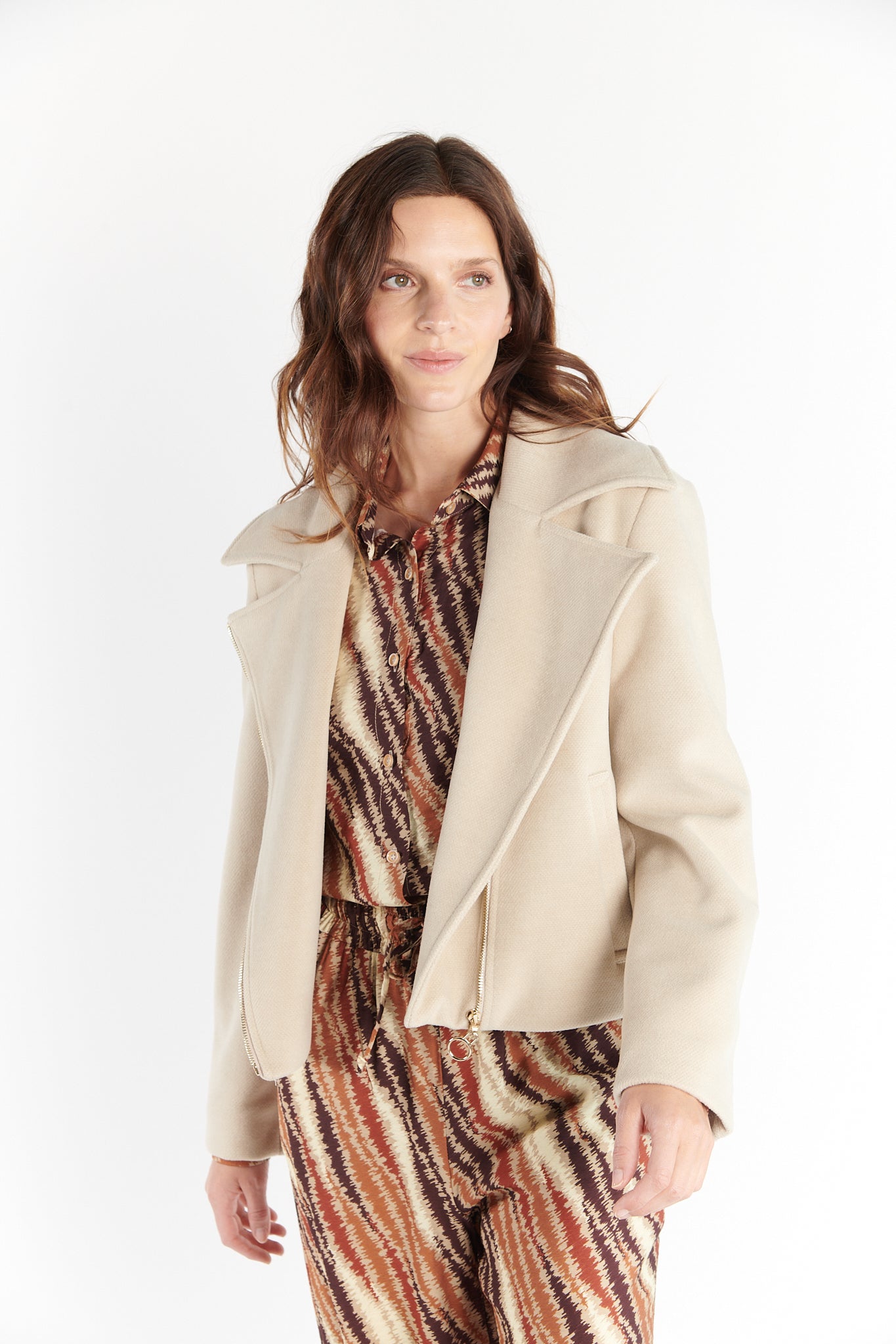 VESTE PERFECTO DIANE SABLE