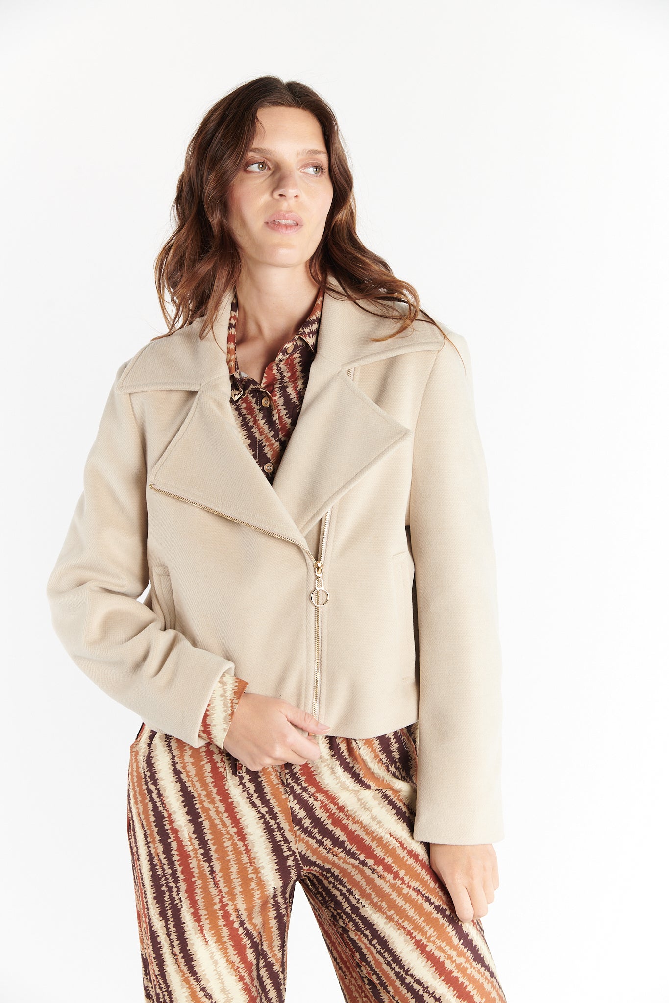 VESTE PERFECTO DIANE SABLE