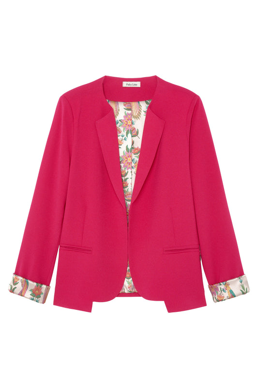 ARIANE FUCHSIA FITTED BLAZER