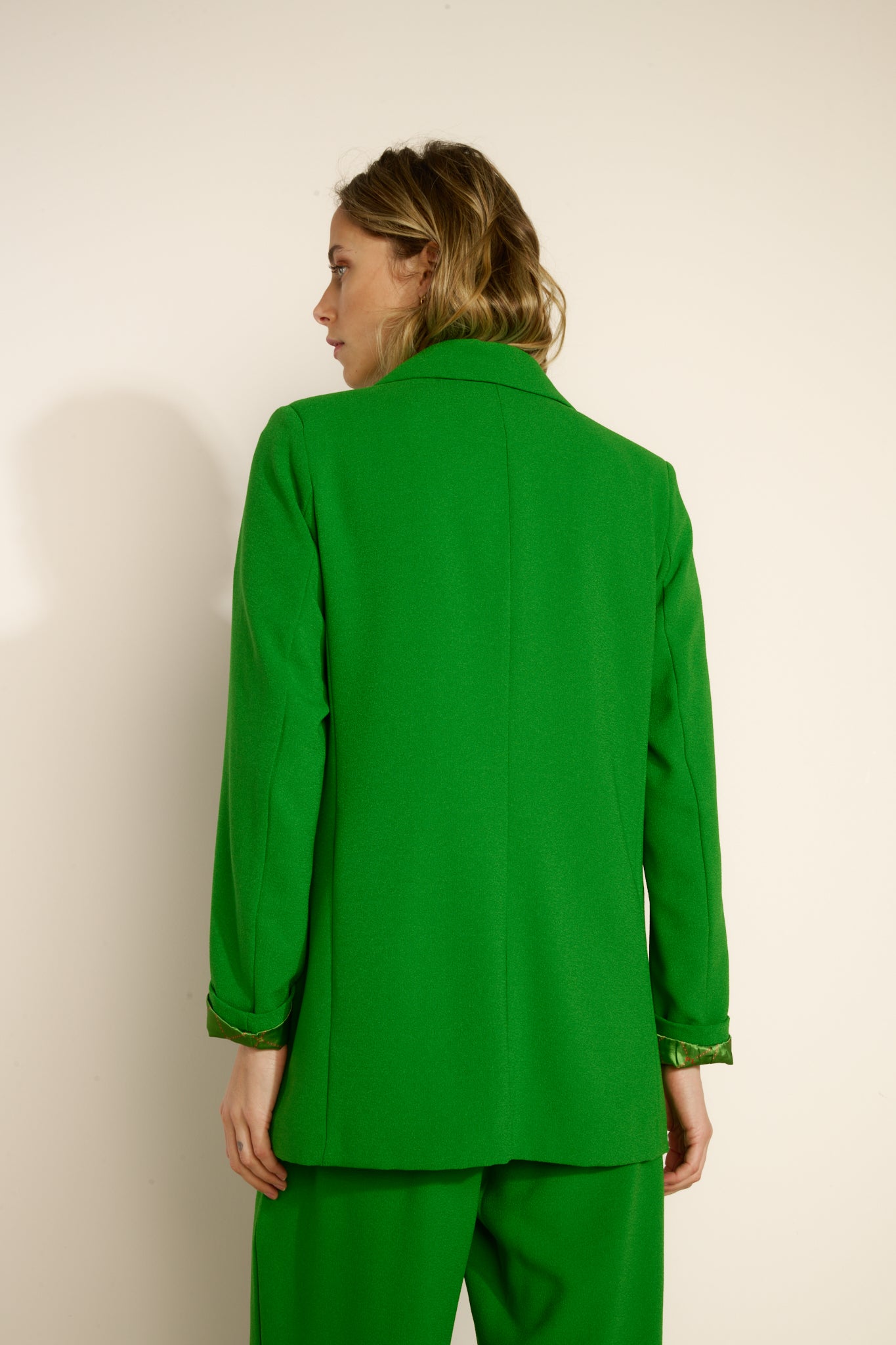 ANGELINA GREEN OVERSIZED BLAZER