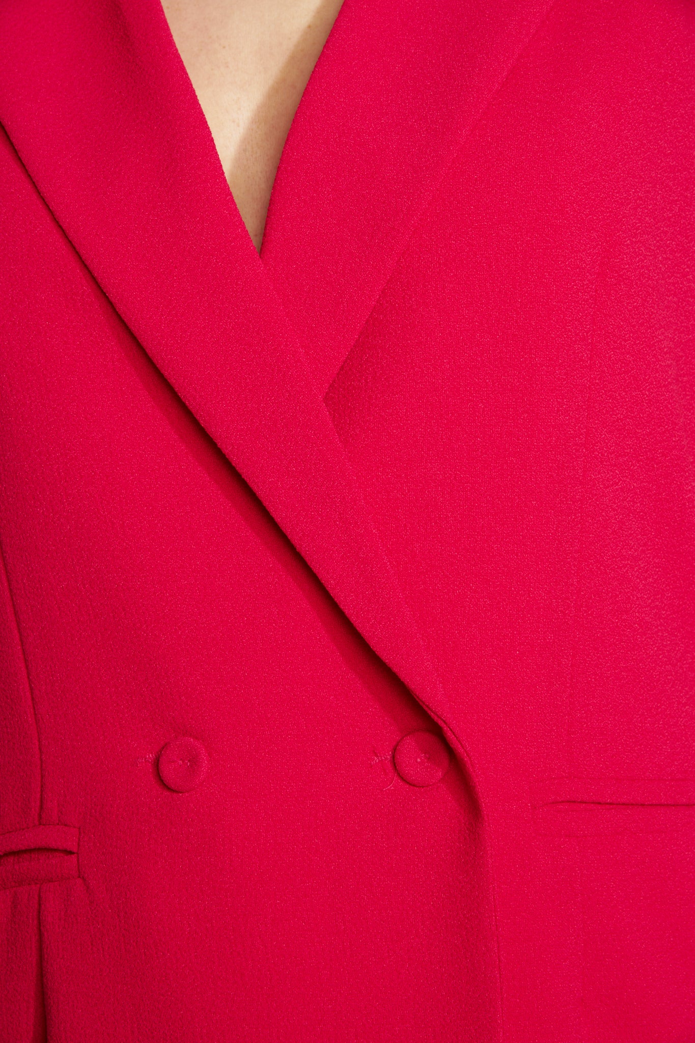 SS CITY SLEEVE CROSSED JACKET - FUSHIA