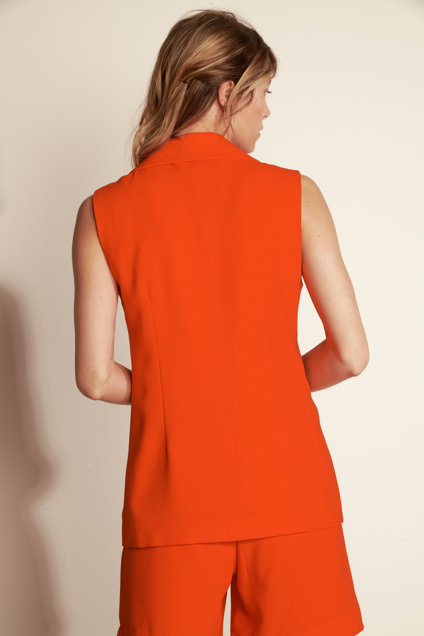 BLAZER SANS MANCHES ASTRID ORANGE