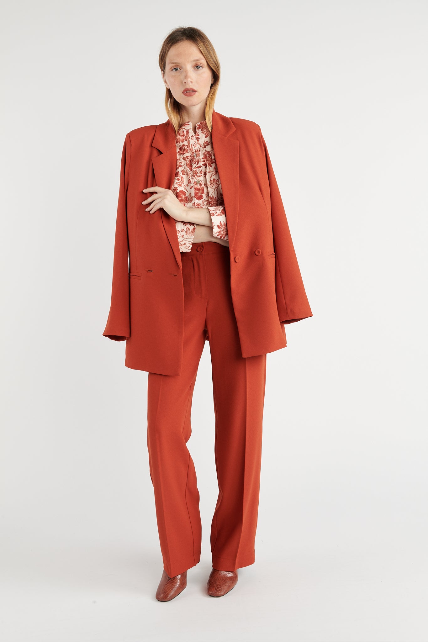 BLAZER OVERSIZE ANGELINA ORANGE BRULÉ