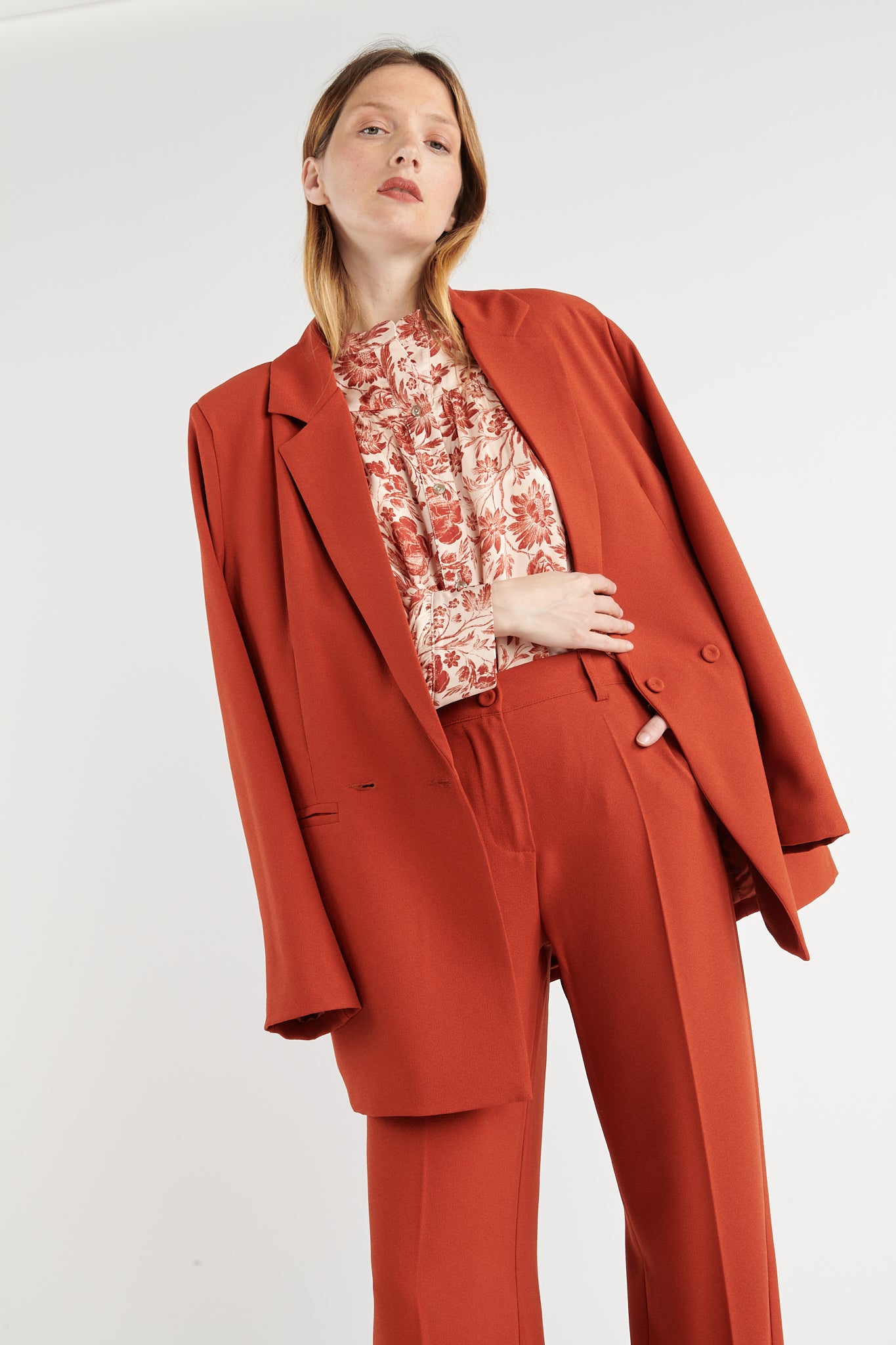 BLAZER OVERSIZE ANGELINA ORANGE BRULÉ