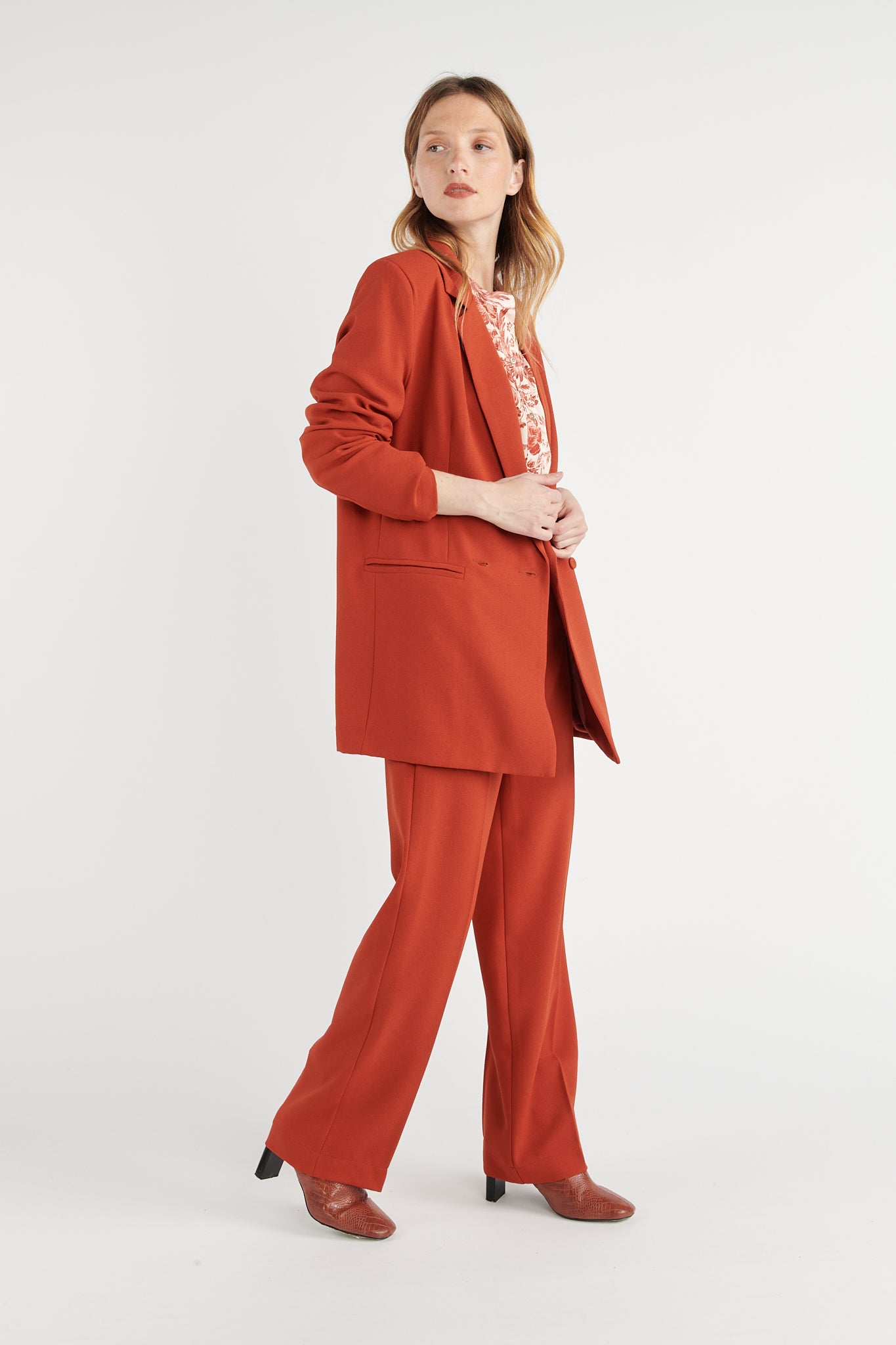 BLAZER OVERSIZE ANGELINA ORANGE BRULÉ