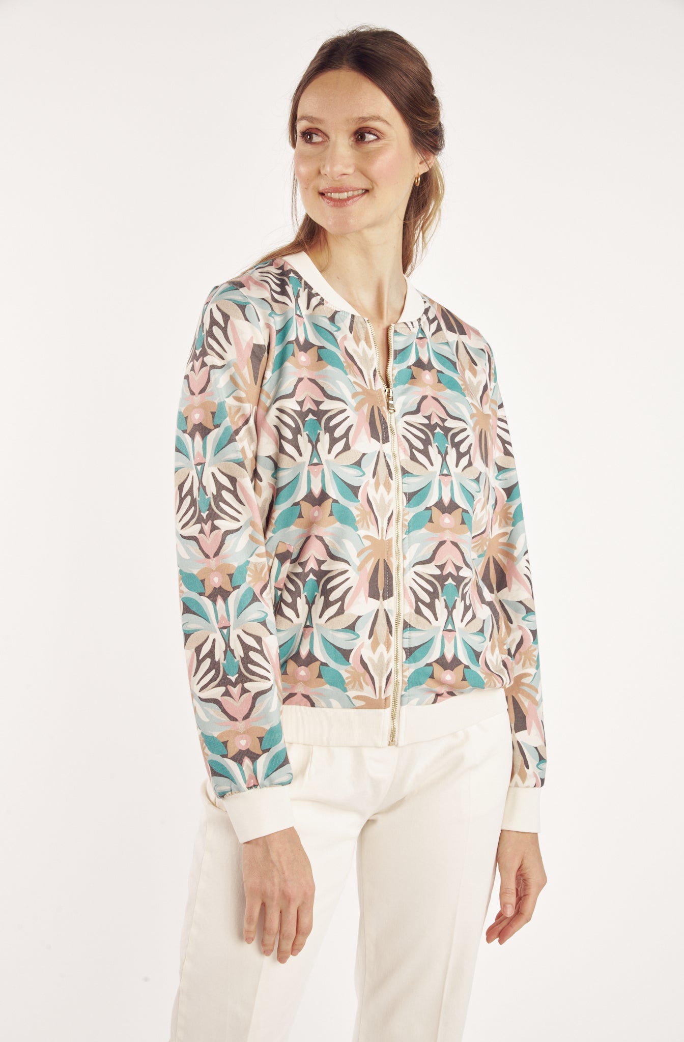 VESTE ZIPPER CÉLESTINE IMPRIMÉ MELI MELO
