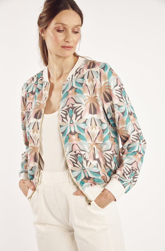 VESTE ZIPPER CÉLESTINE IMPRIMÉ MELI MELO