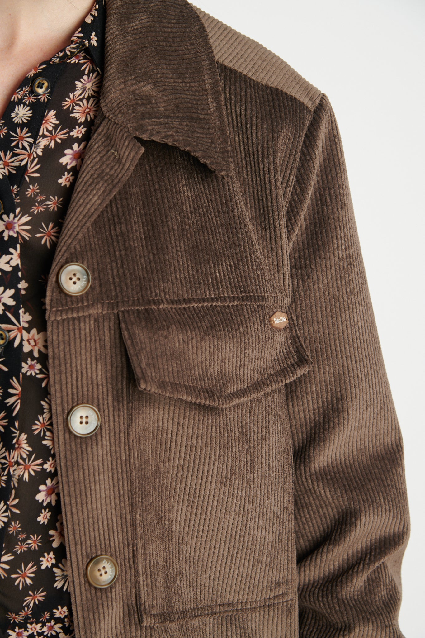 VESTE COURTE VELOURS DENISA CHOCO