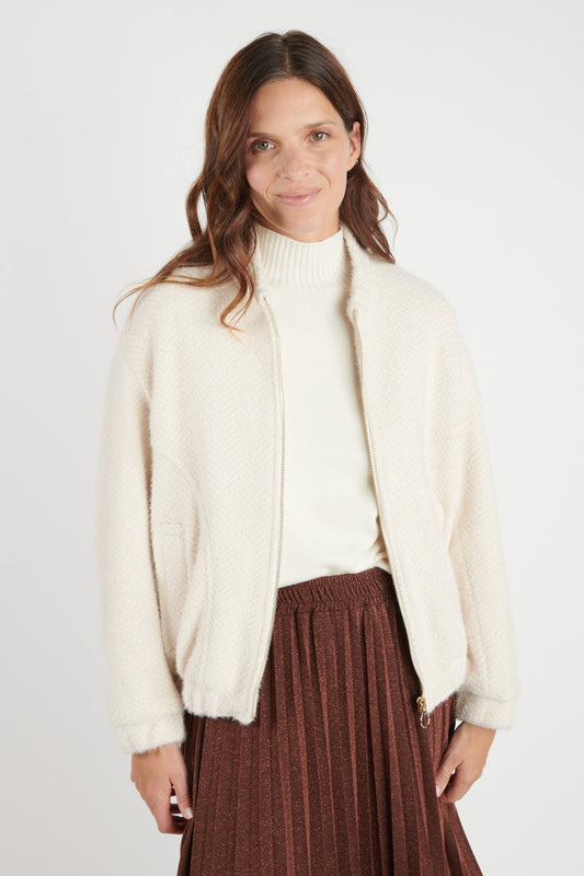 VESTE ZIPPER DILARA NATUREL