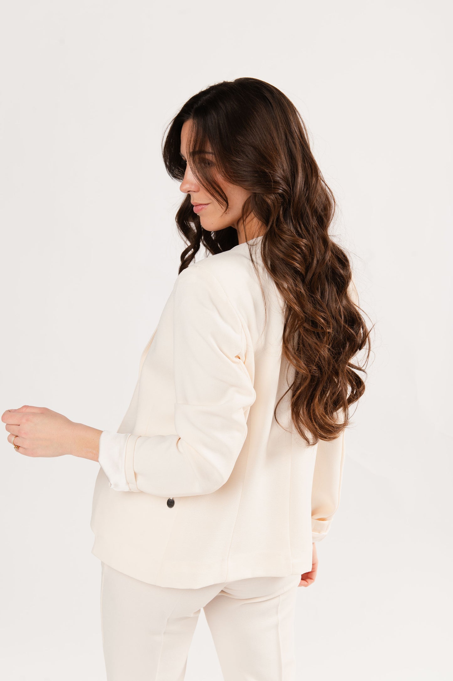 BLAZER CINTRÉ ÉDOUARD ÉCRU