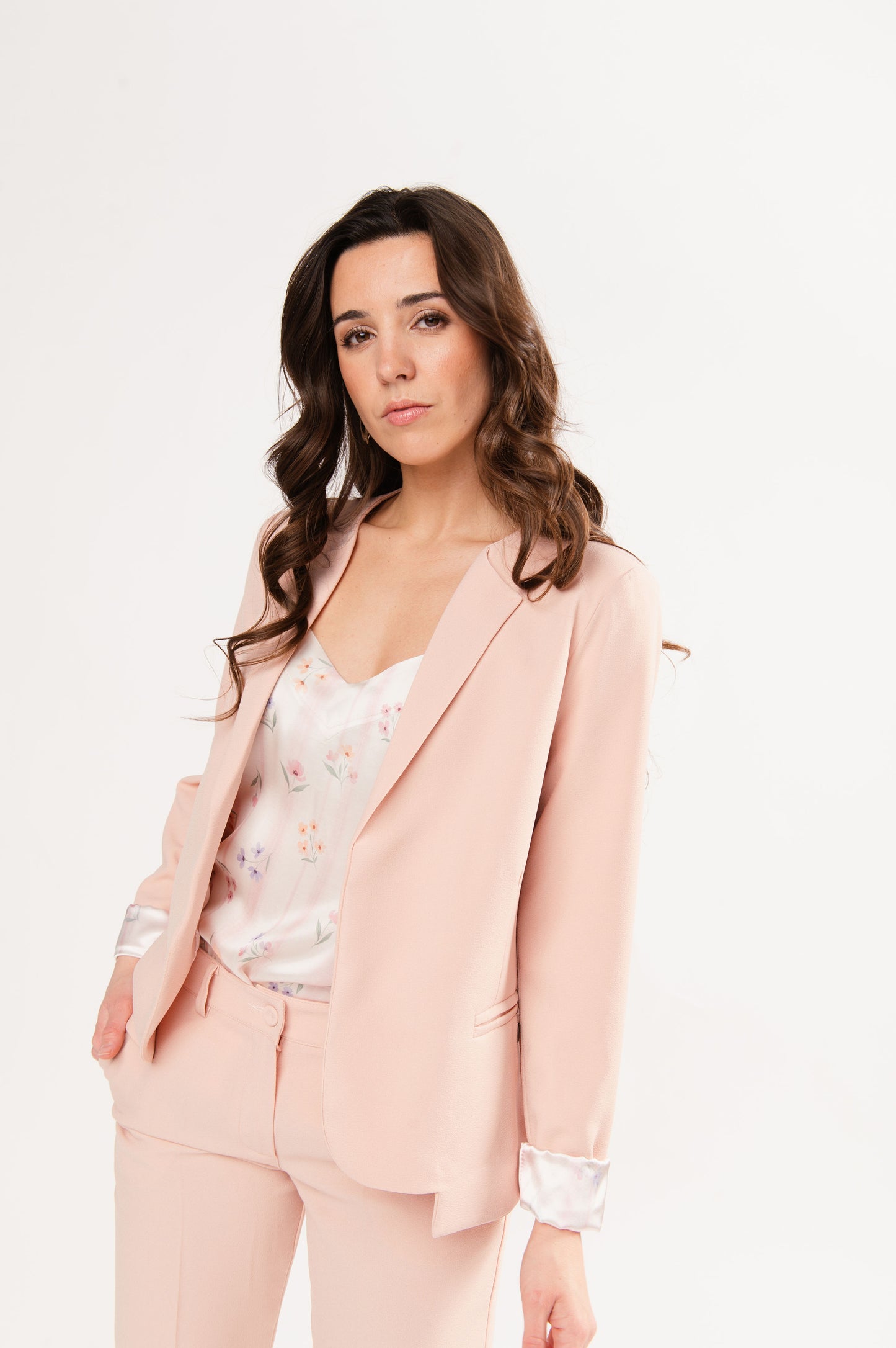 BLAZER CINTRÉ ÉDOUARD ROSE