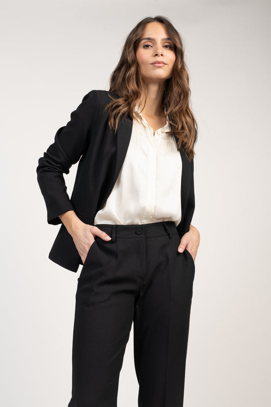 BLAZER CINTRÉ ÉDOUARD NOIR