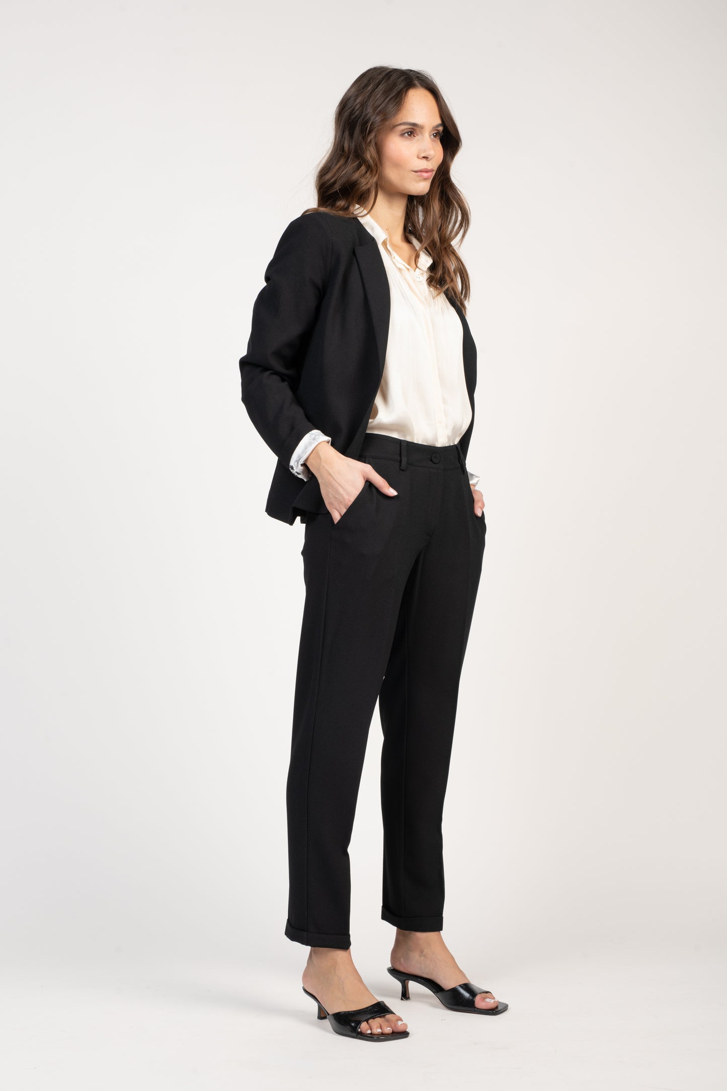 PANTALON 7/8 CIGARETTE ELSA NOIR