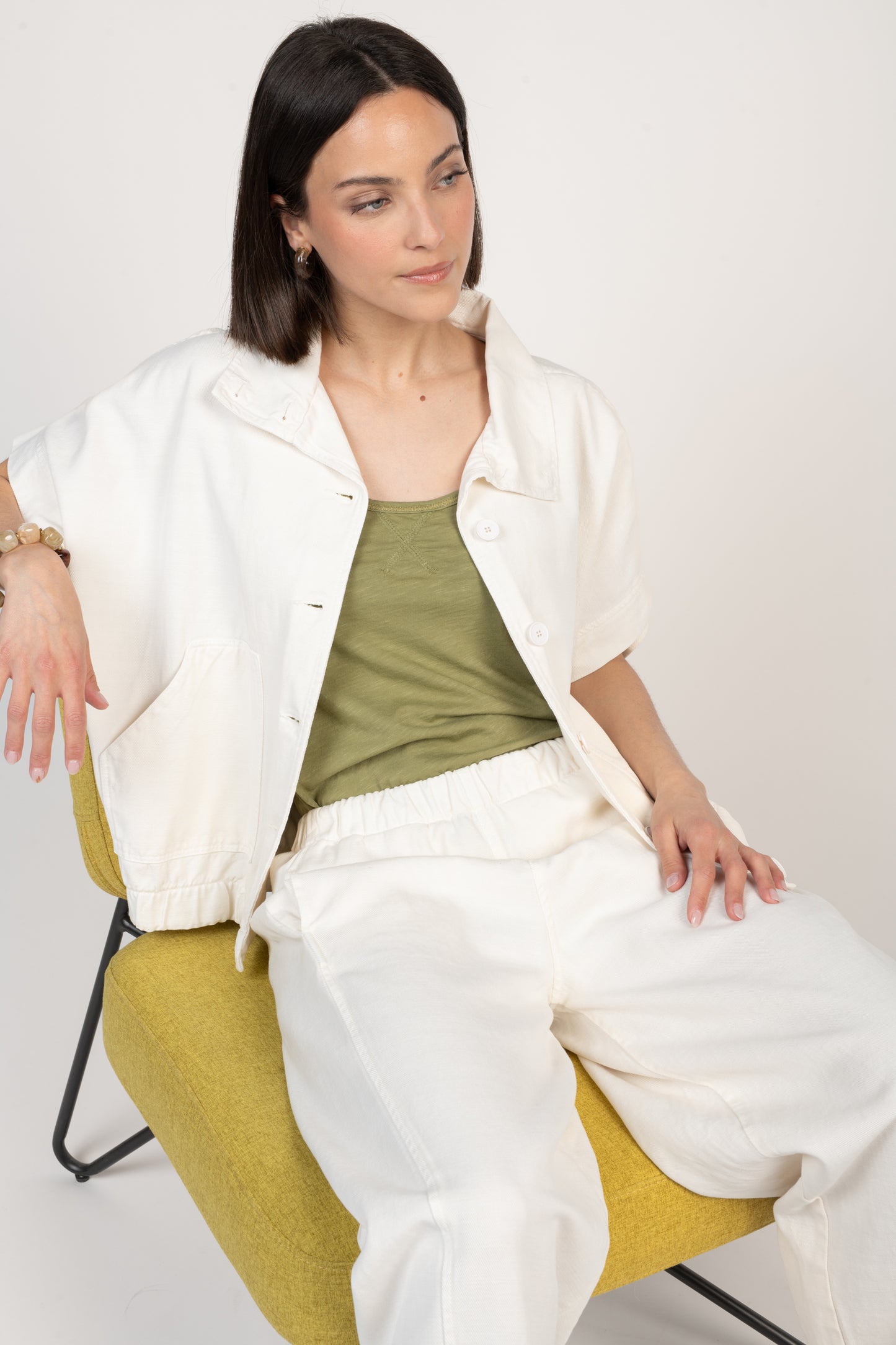DÉBARDEUR ÉLISE COTON MODAL VERT