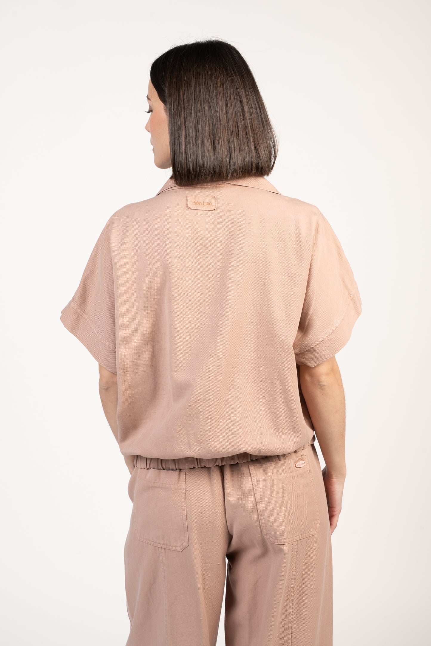 VESTE SANS MANCHES ELLIOT VIEUX ROSE