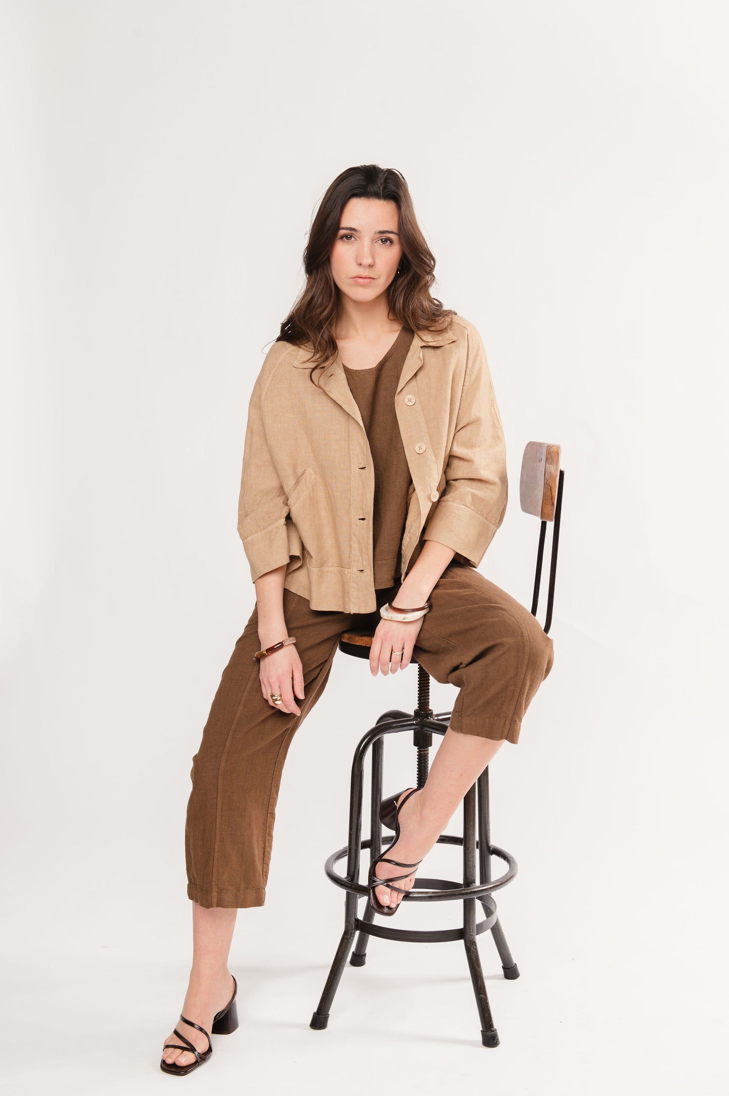 VESTE EN LIN FRIDA BEIGE