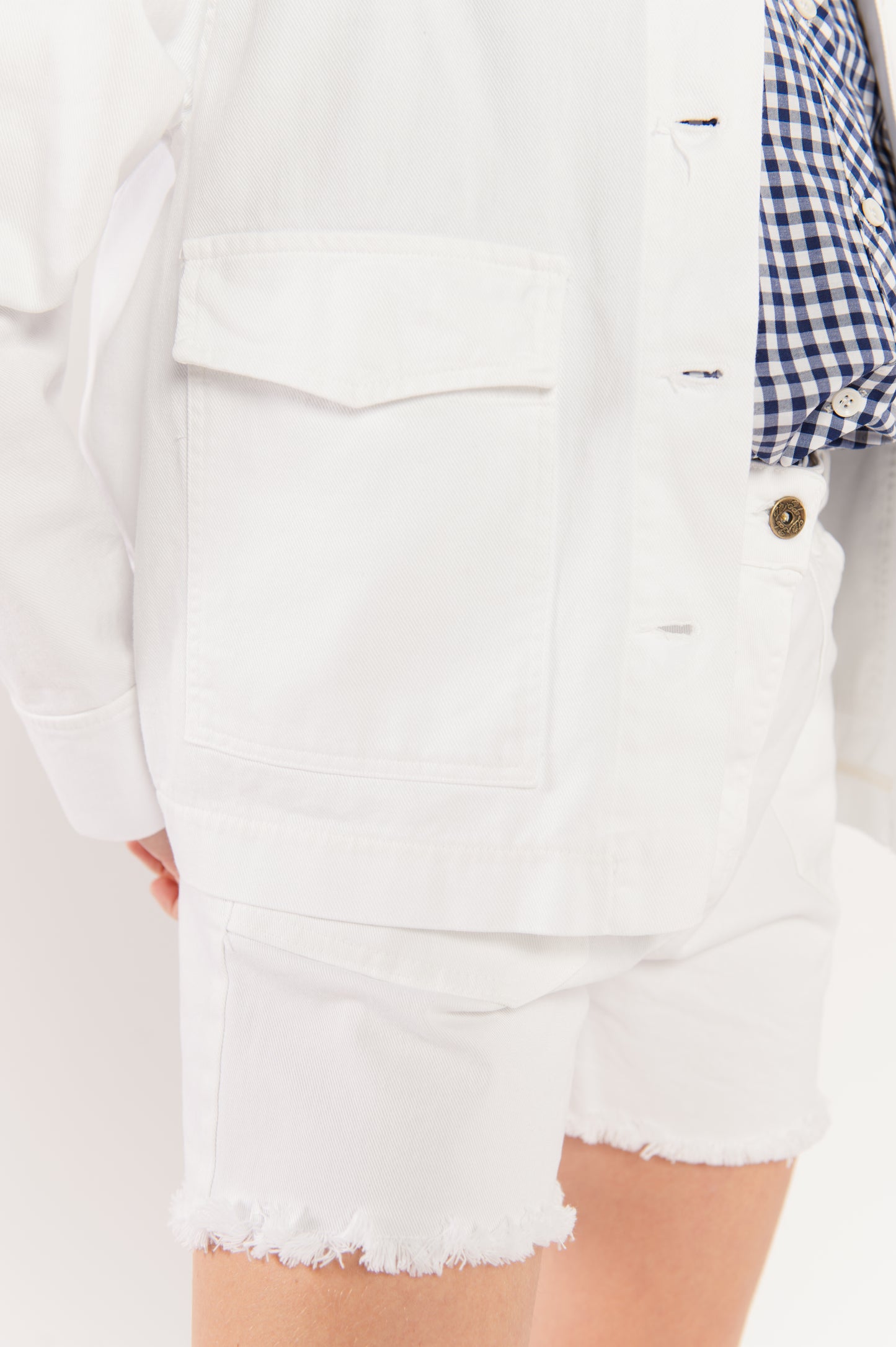 ÉLODIE WHITE WORKER JACKET
