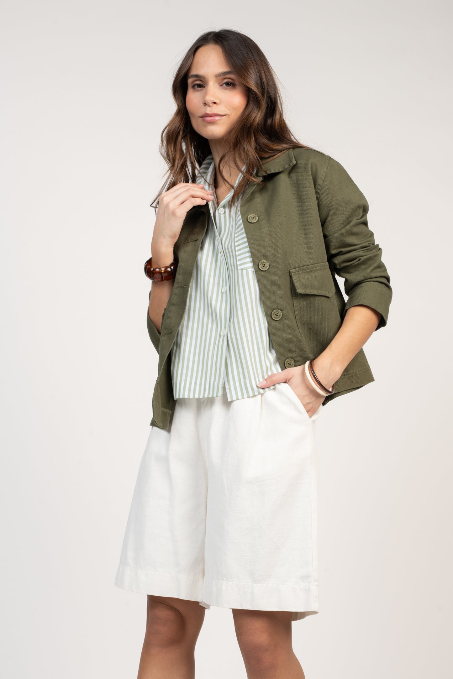 VESTE WORKER ÉLODIE KAKI