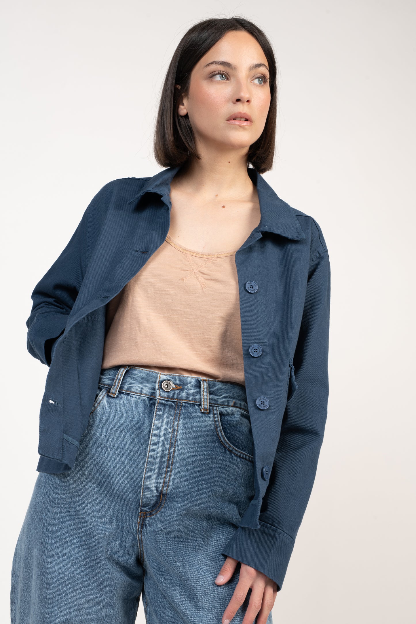 VESTE WORKER ÉLODIE BLEUE