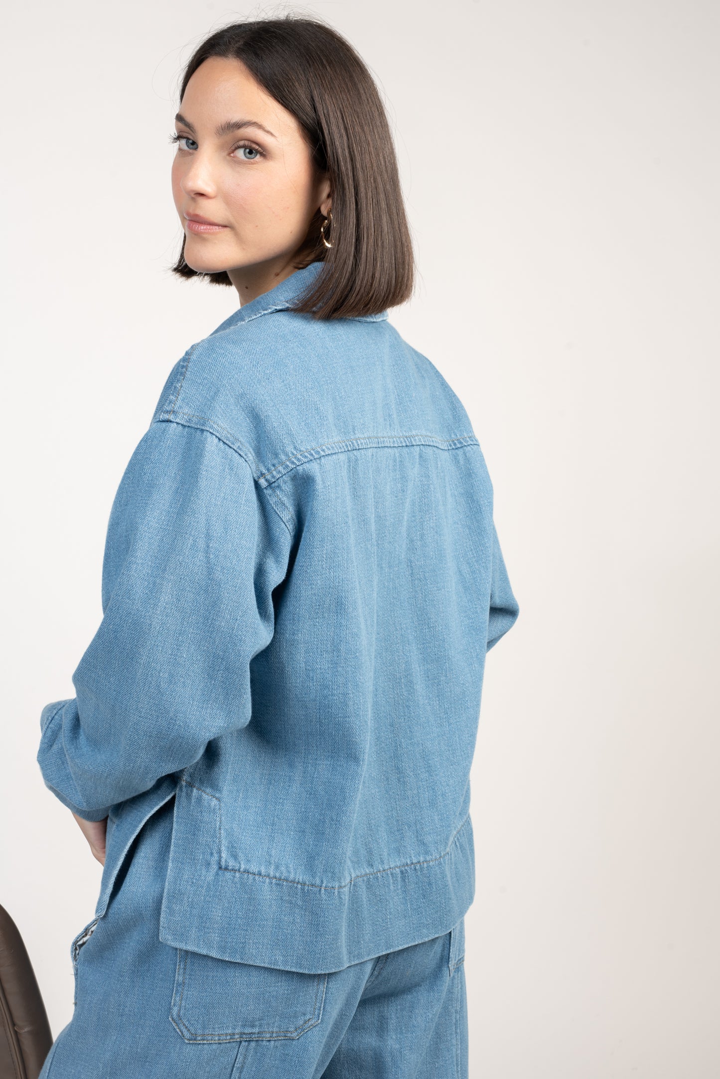 VESTE EN JEAN CLAIR ÉLOÏNA