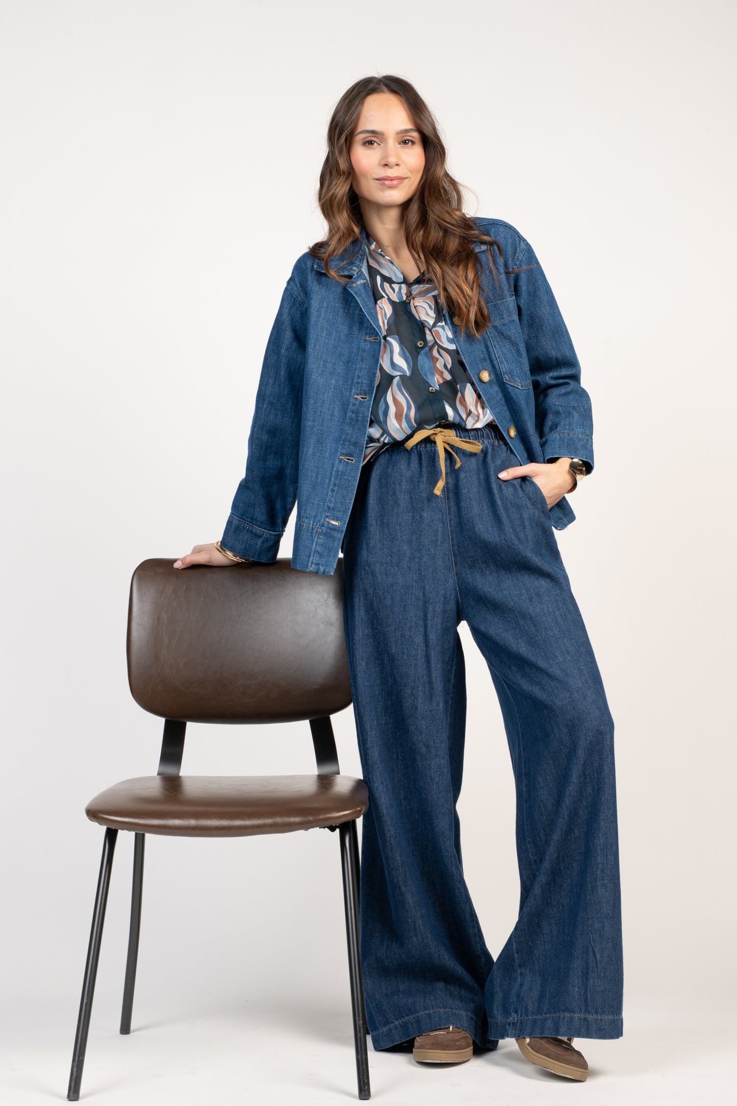 VESTE EN JEAN FONCÉ ÉLOÏNA