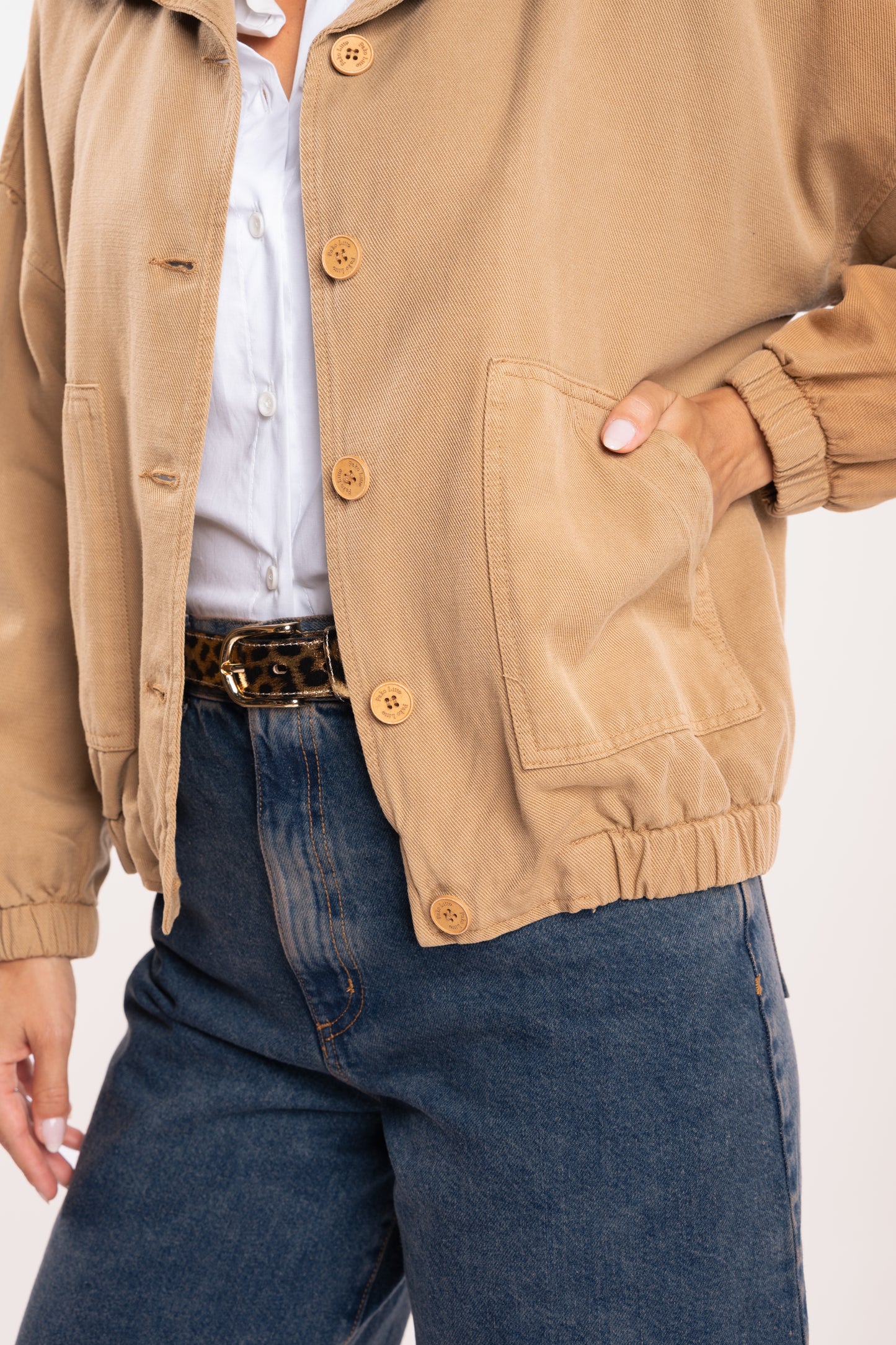 Veste ample camel