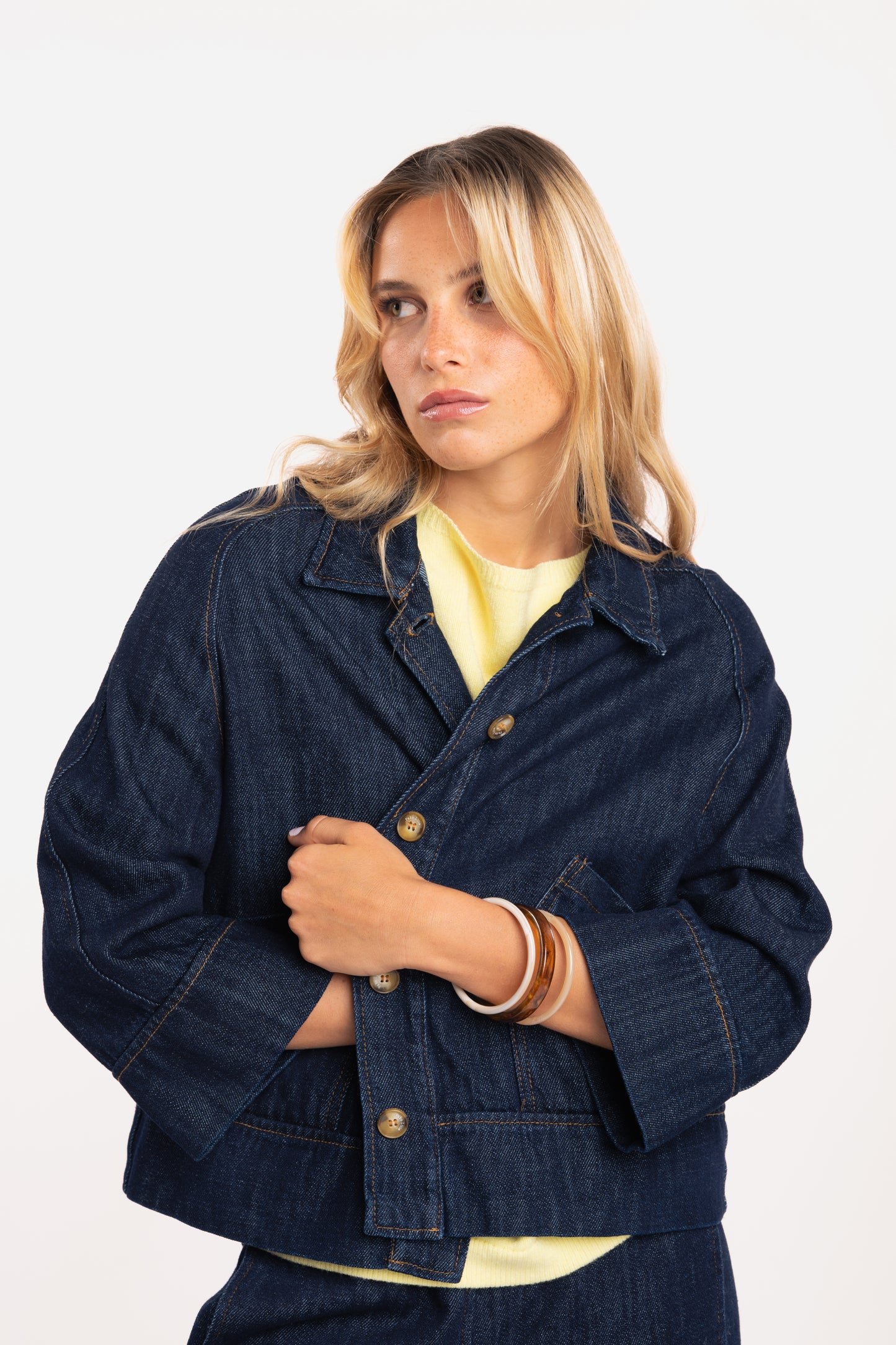 Veste en jean brut 