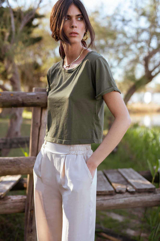 CROP TOP MARY KAKI