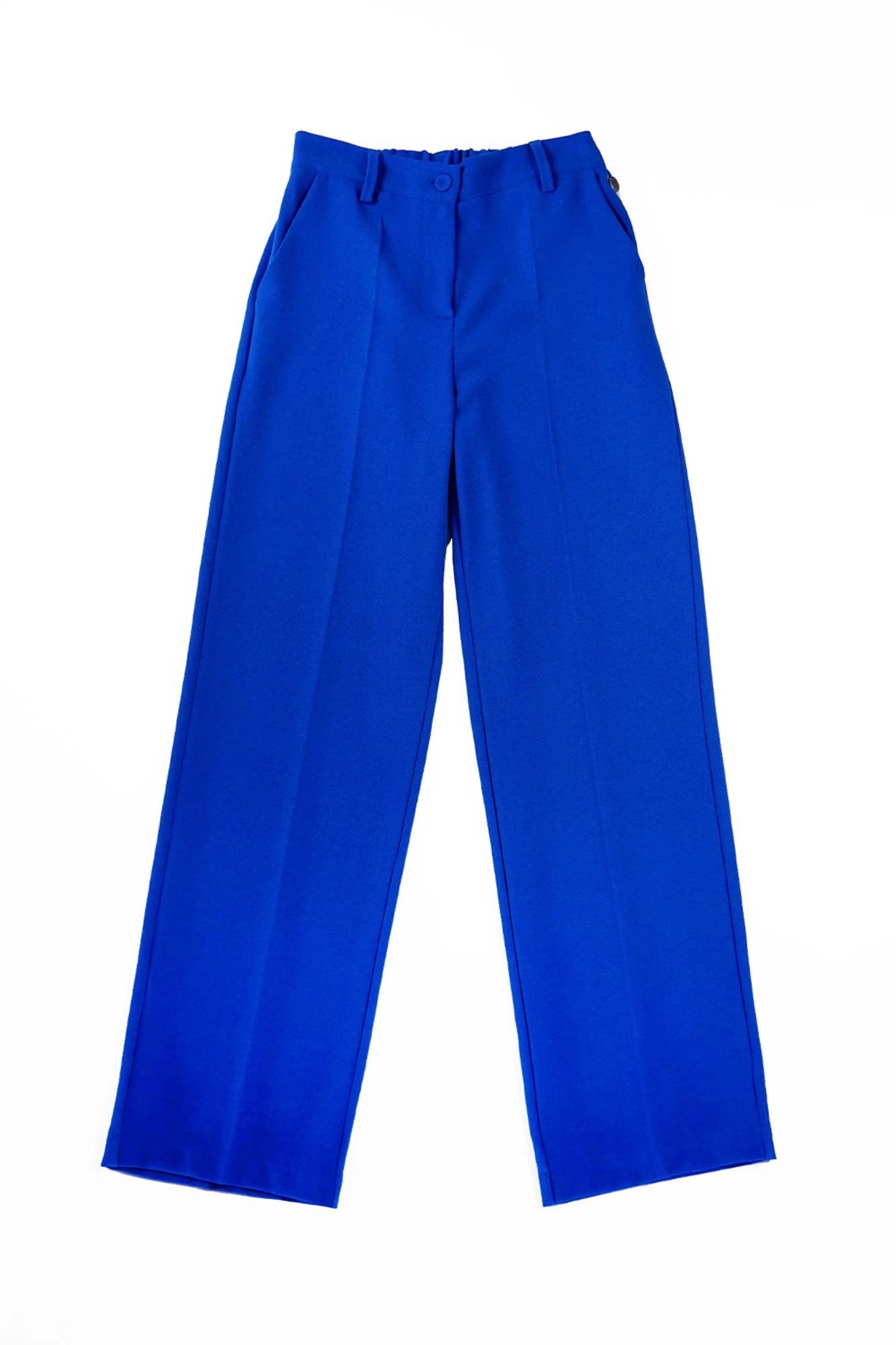 HIGH WAIST SOFIA TROUSERS ROYAL BLUE
