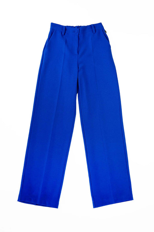 HIGH WAIST SOFIA TROUSERS ROYAL BLUE