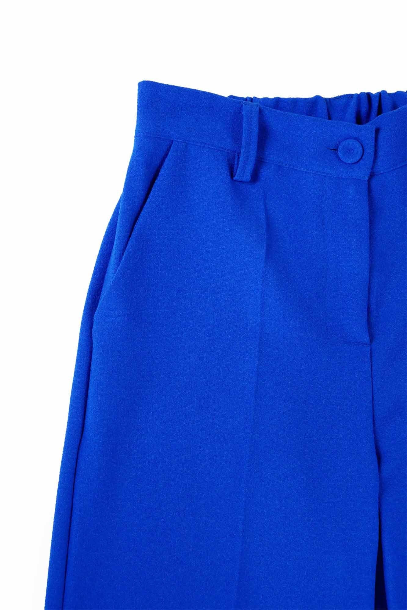 HIGH WAIST SOFIA TROUSERS ROYAL BLUE