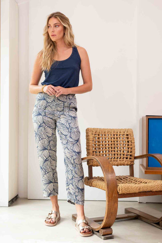 PANTALON WILL IMPRIMÉ MARINE NATUREL