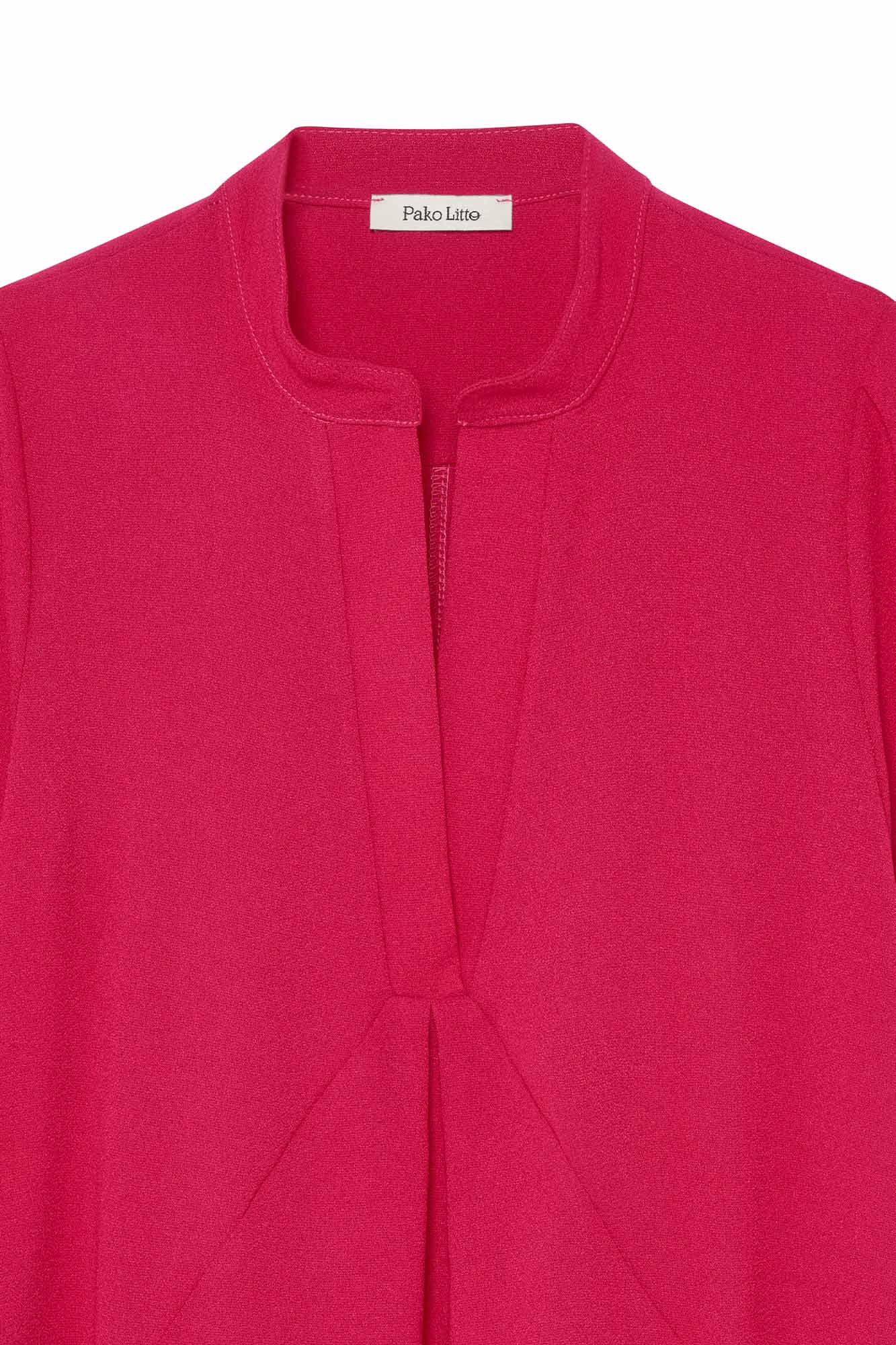 ROBE MANCHES COURTES AUDREY FUSHIA