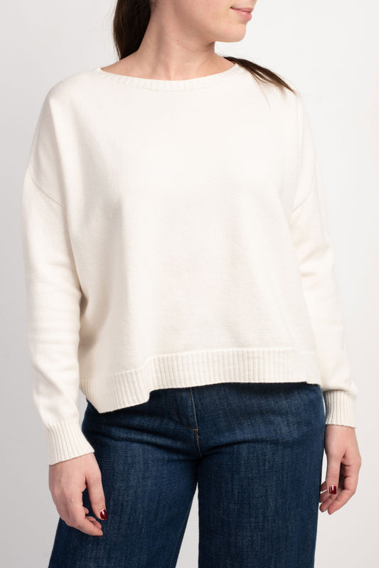 PULL AMPLE COL ROND DORIANE NATUREL