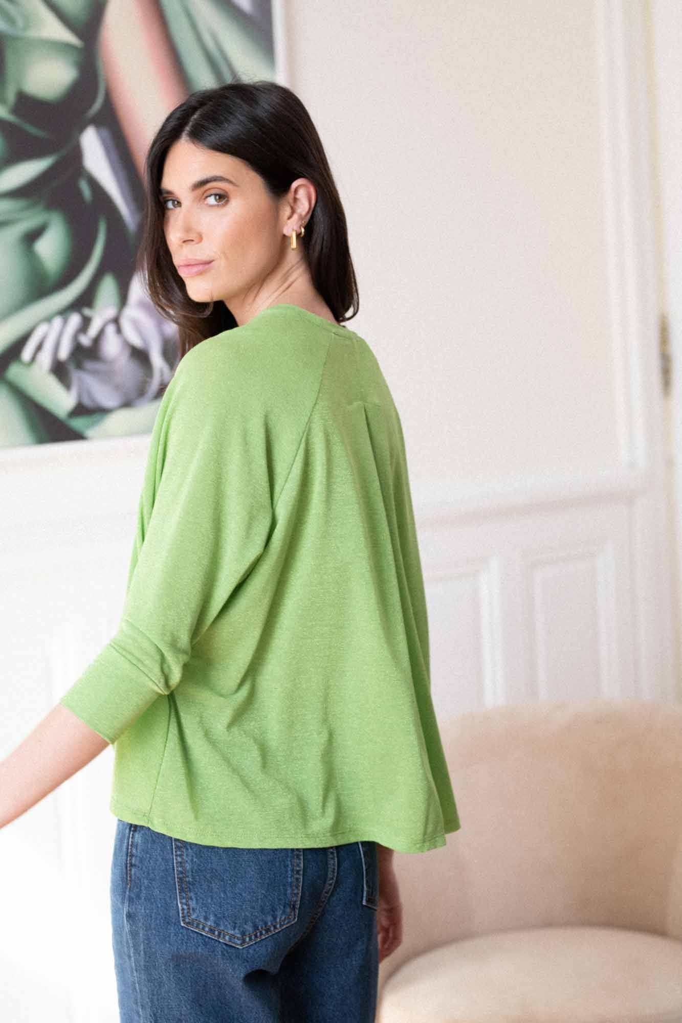 TOP HELENA OVER LUREX PINEDE GREEN