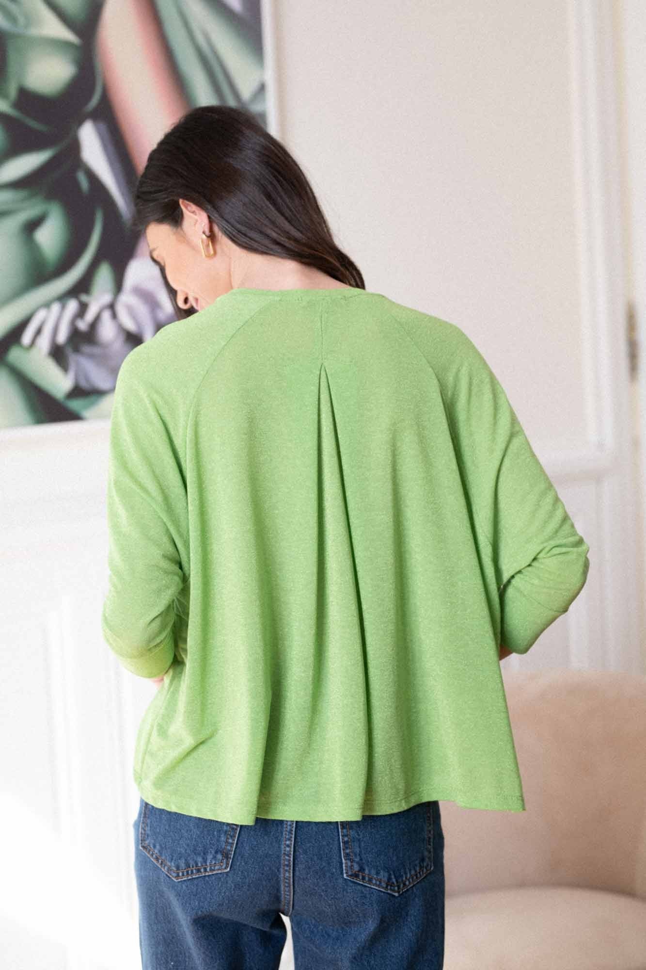 TOP HELENA OVER LUREX PINEDE GREEN