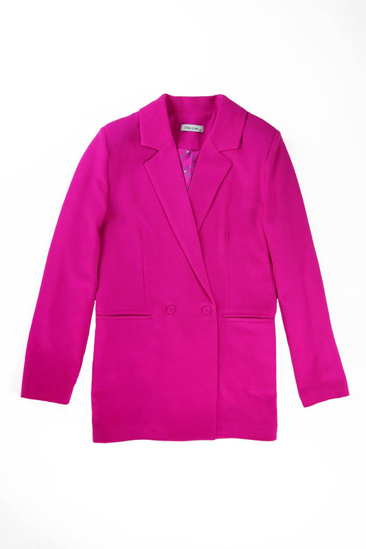 VESTE CÉLIA OVERSIZE FUCHSIA